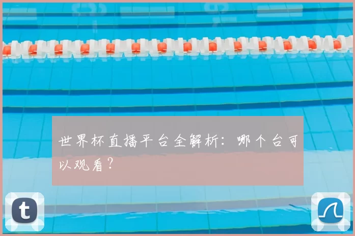 世界杯直播平台全解析:哪个台可以观看?
