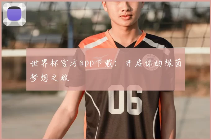 世界杯官方app下载：开启你的绿茵梦想之旅