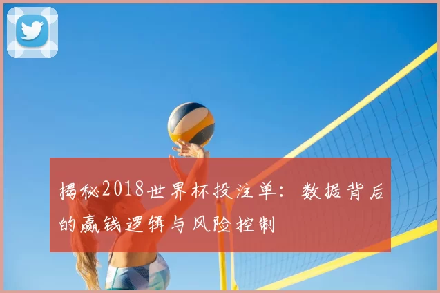 揭秘2018世界杯投注单:数据背后的赢钱逻辑与风险控制