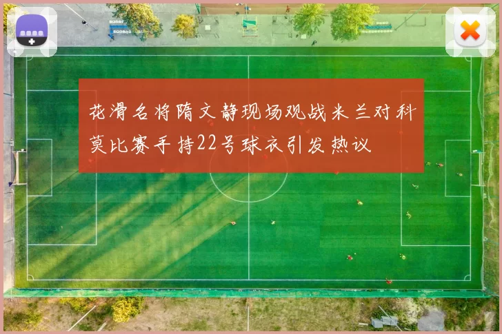花滑名将隋文静现场观战米兰对科莫比赛手持22号球衣引发热议